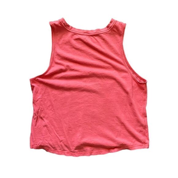 ATHLETA Organic Daily Crop Tank Pink/Orange/Coral Size Small - Picture 2 of 3